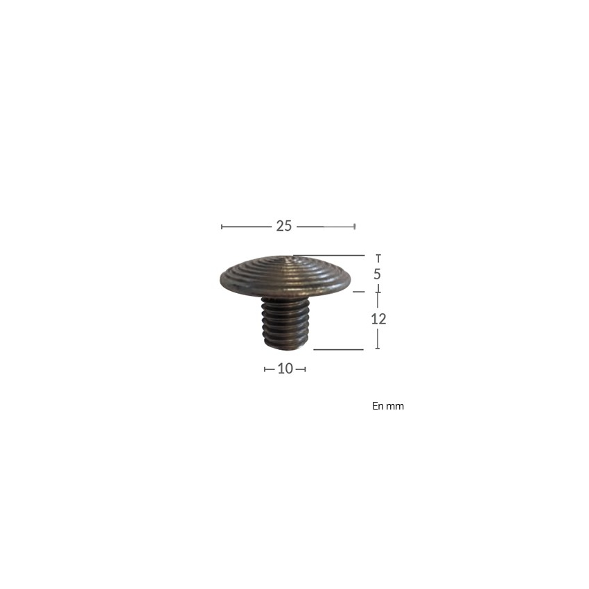 ERP accessibility Clous podotactiles B.E.V (Inox) - 282 - 810930