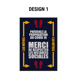 Signage and social distance mats Social distances mats - 89 -