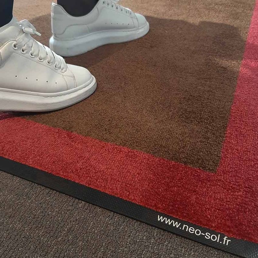 Customized entrance mats Tapis logo fibres recyclées - 108 - COLORSTAR