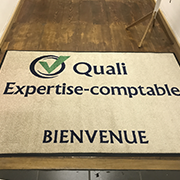 Customized welcome mat | Comptable Strasbourg