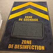 Shoe disinfection kit mat | UBS bank